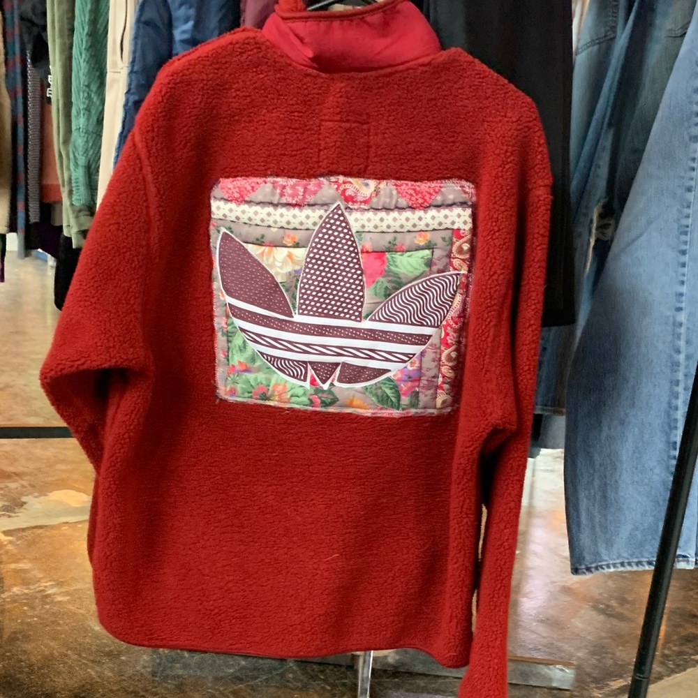 Upcycled Adidas zip up